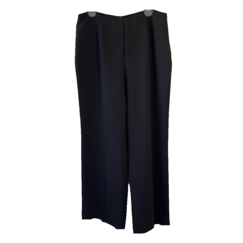 Vintage Cartise Black Crepe Style Zipper Back Pants Women’s 16